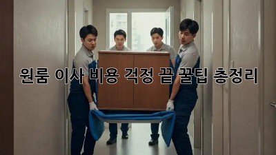 원룸 이사, 비용 걱정 끝! 꿀팁 총정리